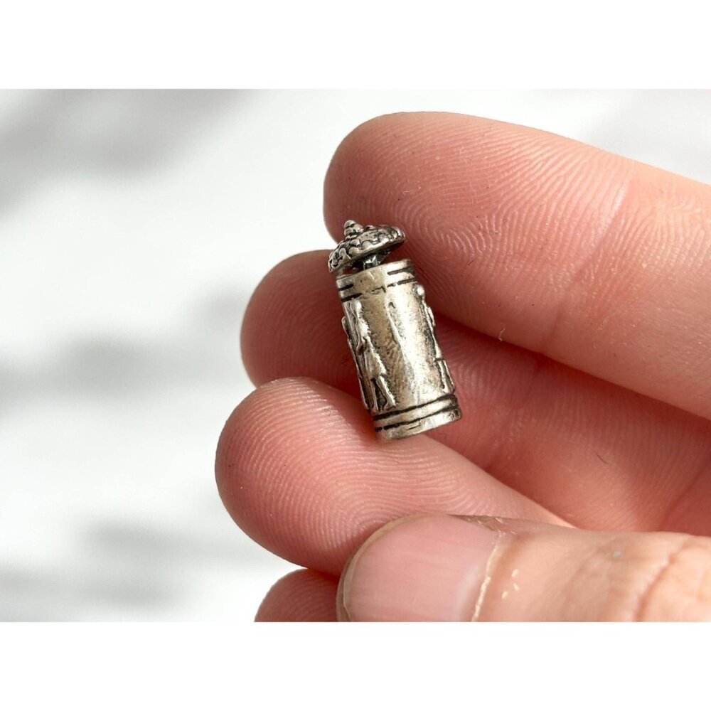 German Stein Mug Craft Beer Lidded Teeny Tiny Figural Vintage Pendant | Charm - Picture 7 of 11